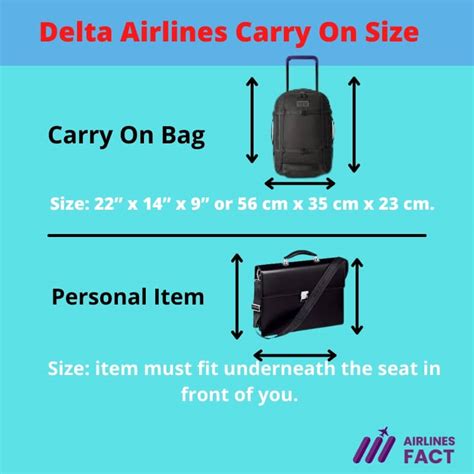 airline personal item size limits.